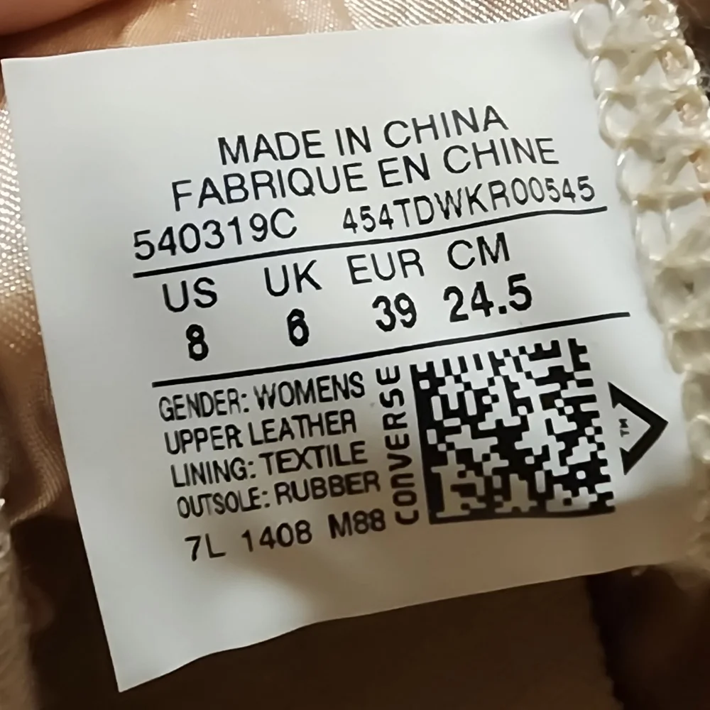 Chuck Taylor All Star Polka Dot Converse Sz. 8 - Picture 5 of 5